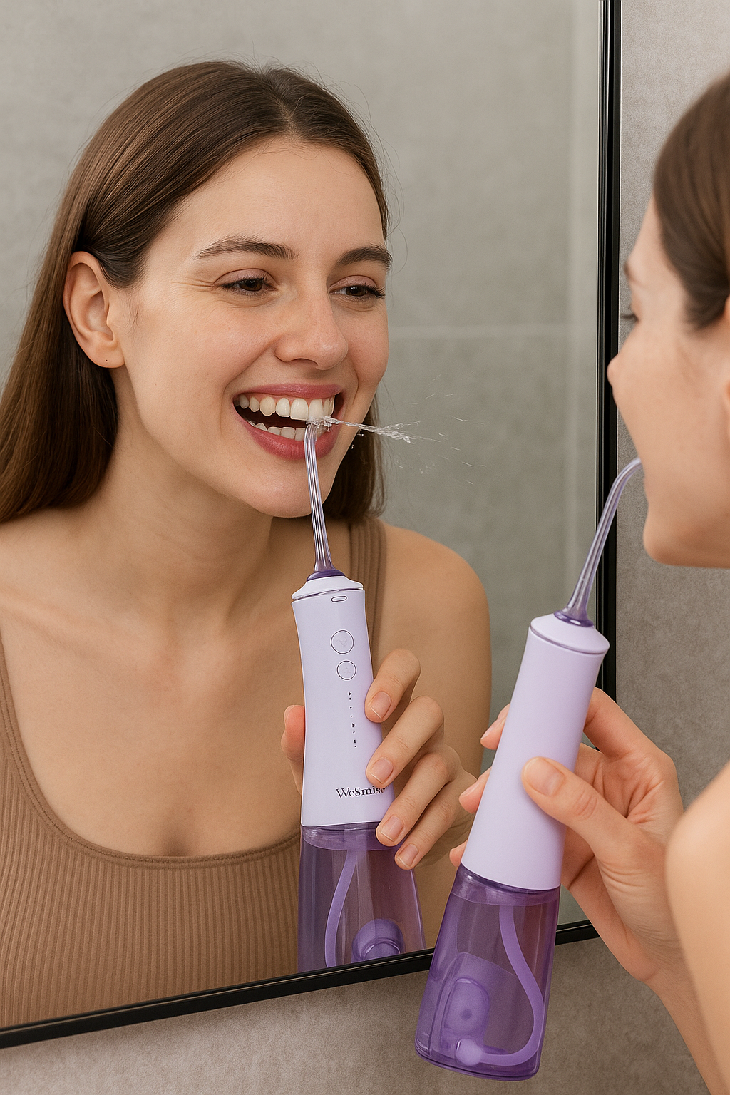 Hydropulseur Jet dentaire portable Vert - WeSmile