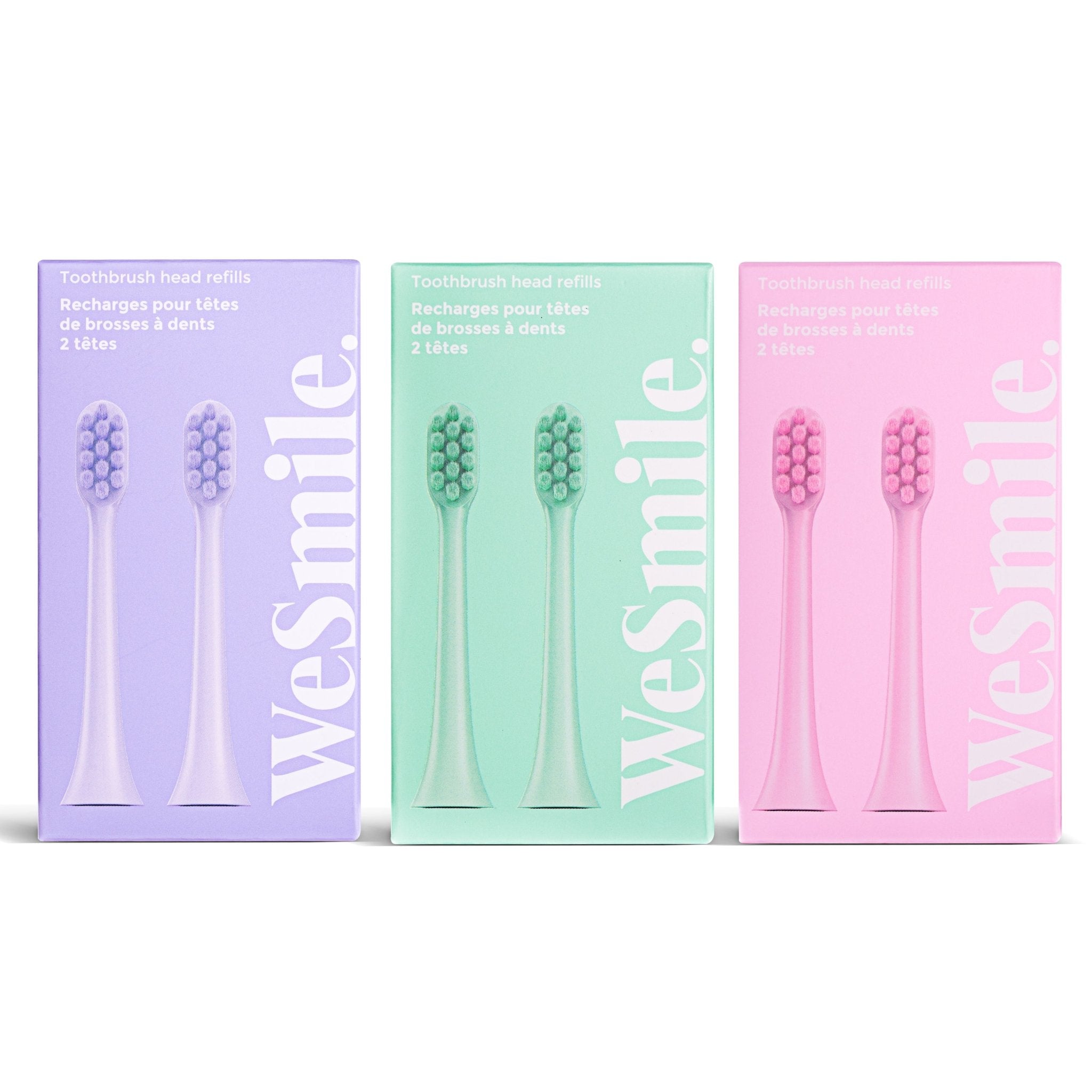 Pack 2 Têtes de brosses à dents - WeSmile