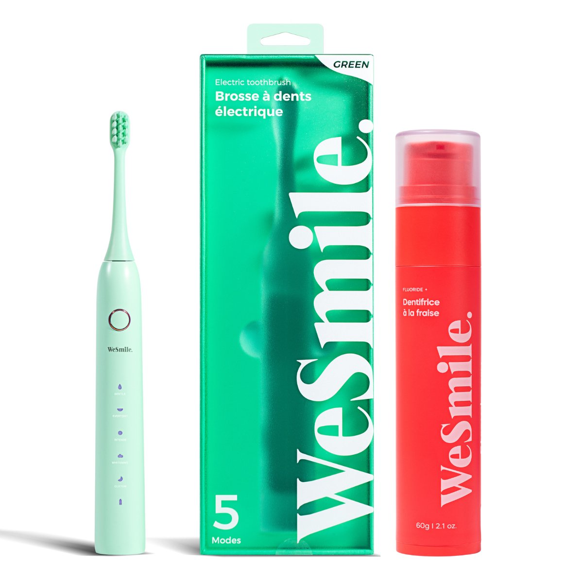 Pack Brosse à dent électrique + Dentifrice Fruité - WeSmile