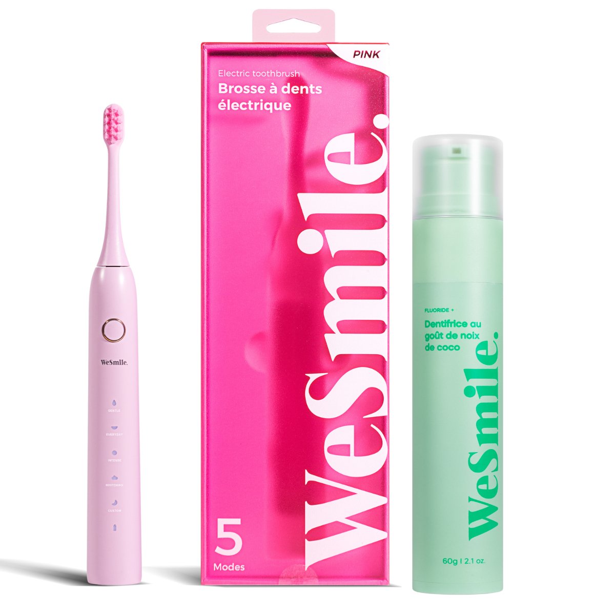 Pack Brosse à dent électrique + Dentifrice Fruité - WeSmile