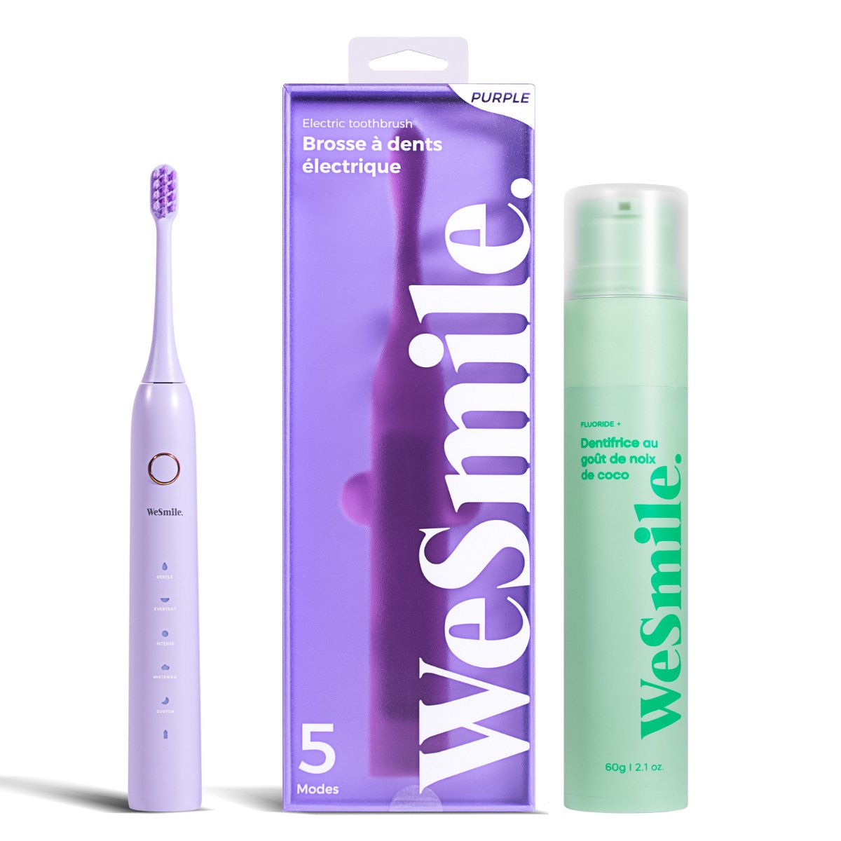 Pack Brosse à dent électrique + Dentifrice Fruité - WeSmile