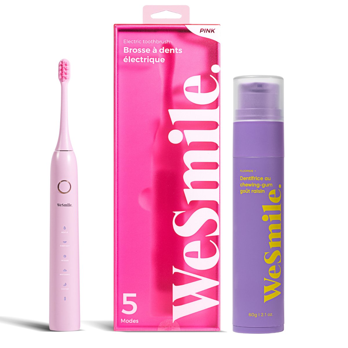 Pack Brosse à dent électrique + Dentifrice Fruité - WeSmile