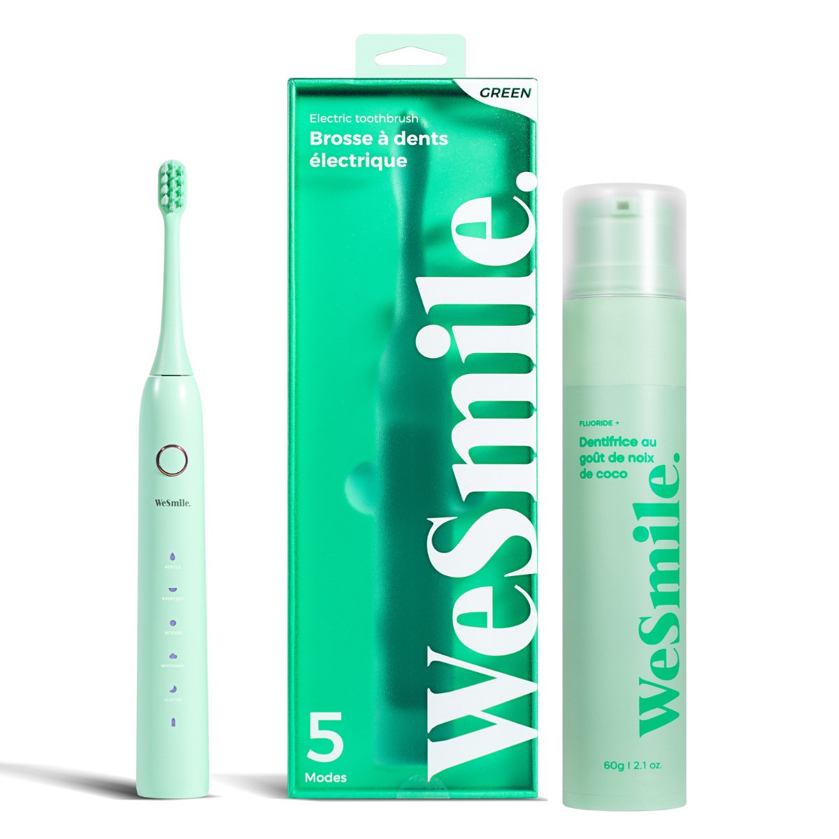 Pack Brosse à dent électrique + Dentifrice Fruité - WeSmile