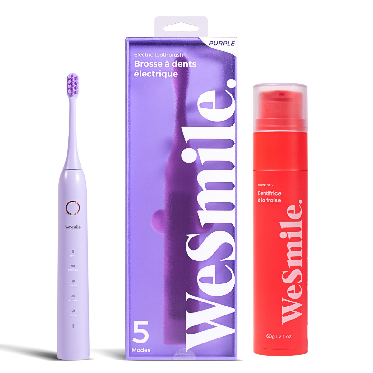 Pack Brosse à dent électrique + Dentifrice Fruité - WeSmile