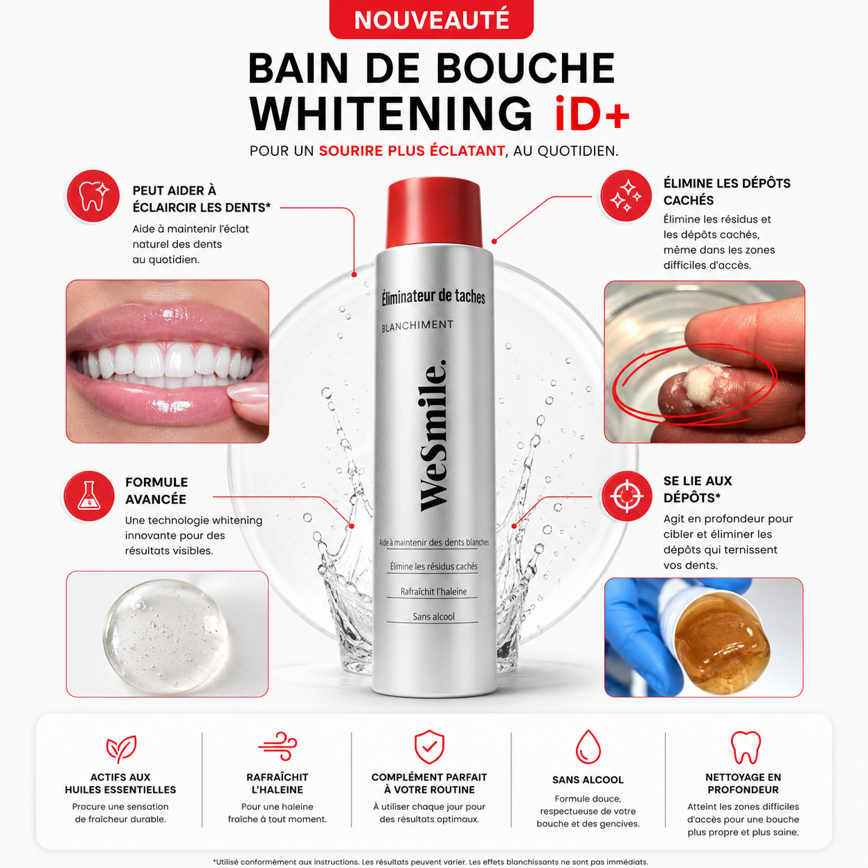 Pack de 3 – Bains de Bouche Blanchissants iD+
